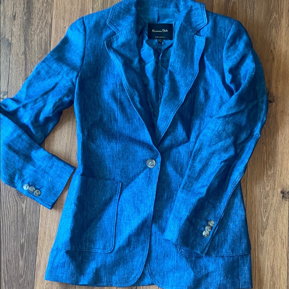 Massimo Dutti LINEN Blazer size 4